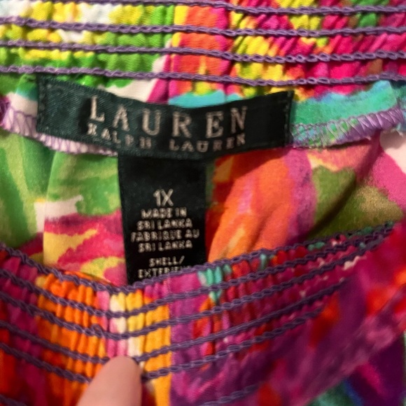 Lauren by Ralph Lauren tropical print lounge wear pants - Picture 2 of 2